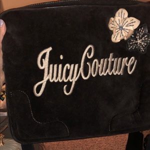 Juicy Couture Brown Velour Laptop Case w/Strap